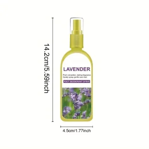 Wanchao Soothing Lavender Foot Deodorant Spray 80Ml Antibacterial Quick Dry Mild Formula Fast Odor Control Long Lasting Scent