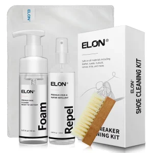 Water Free Foam Sneaker Cleaner Shoe Cleaner Kit for Sneaker 5 Oz with Shoe Brush and Shoe Cloth Sample Provided