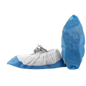 Waterproof and Abrasion Resistant Pp+Cpe Semi Coated Shoe Covers With Reinforced Film Sole and Breathable Upper for Comfort