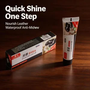 Wax Added Formula Shoe Polish Tube Natural Carnauba Wax Enhance Mirror Shine