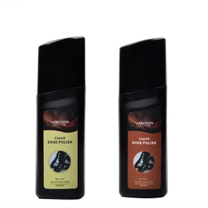 Wax Leather Liquid Shoe Polish with White Sponge Applicator