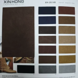 Wear Resistant Faux Cow Suede PU Leather Customizable for Bags Shoes & Upholstery