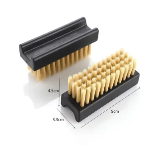 Wet Dry Leather Mesh Rubber Foam Suede Nubuck Canvas Cloth Cleaning Brush with Horse Hair Premium Shoe Care Accessory