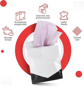 White Adult Sneaker Wipes Multipurpose Shoe Cleaning Wipes Factory Supply