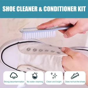 White Shoe Cleaner Foam Sneaker Cleaner Shoe Care Tool Kit for Shoes