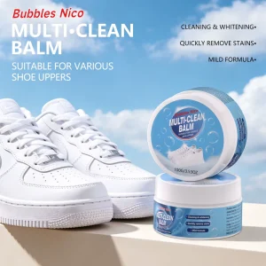 White Shoe Cleaner Paste Eco Friendly Plant Based Stain Remover for Sneakers Canvas Leather Shoes Deep Cleaning Care Kit