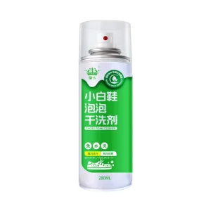 White Shoe Cleaner Solution Aerosol Spray Shoe Foam Cleaner