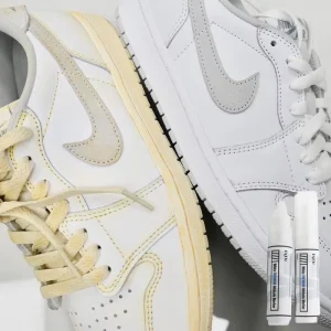 White Shoe Polish Sneaker Whitening Pen for Restoring White Sneaker Shoes and Yellowing Soles