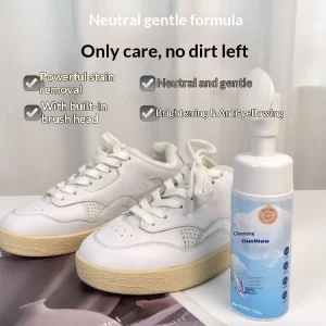 White Shoes Cleaning Agent Multifunctional Mousse Wash Protect Set Mesh Brush Dry Cleaning Foam Cleaner Care Decontamination