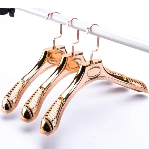 Wide Shoulder Wall Mounted ABS Stainless Steel Hanger Pants Shirts Jackets Non Slip Feature Wardrobe Household Wedding Dress