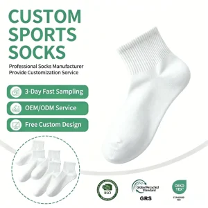 Winter Men’s Crew Casual Wool Cotton Socks Antibacterial Deodorant Anti-abrasion Sweat-Absorbing Seamless Daily Life Body Logo
