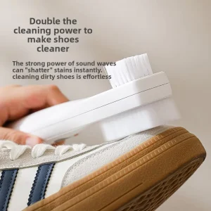 Wireless Charging Rechargeable Automatic Electric Shoe Cleaning Brush Plastic Handle Ultrasonic Vibration Powerful for Shoes