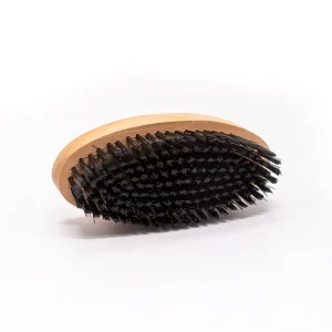 Wood Hair Brush with Suede Nubuck Shoe Cleaning Brush for Boots and Leather Shoes Comfortable Rubber Grip