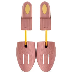 Wooden Cedar Shoe Trees Adjustable Stretch Boots Expander with Anti Odor for Adult Shoe Trees Sneakers Widener & Shaper