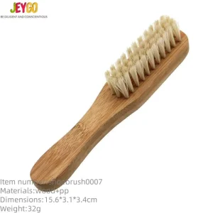 Wooden Handle Eco Friendly Long Handle Nylon Soft Bristle Traditional Shoe Cleaning Brush for Shoe Care Dust Removal