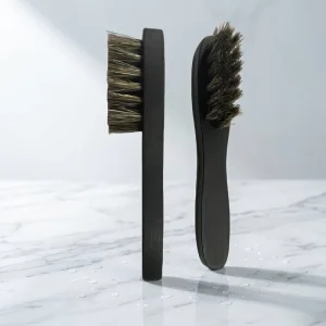 Wooden Handle Shoe Oil Cream Brush Pig Hair Dauber for Cleaning Folds and Creases for Dipping and Shining Shoes