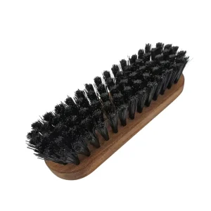 Wooden Handle Soft Brushing Gently Cleans Brush Natural Horsehair Bristles Sneakers Shoes Brush
