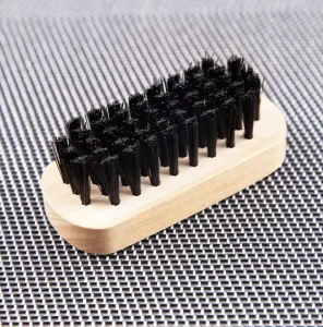 Wooden Mini Shoe Cleaning Brush Set with Lotus Handle Modern Design Portable