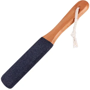 Wooden Paddle Foot Files Callus Remover Pedicure With Wood Handle