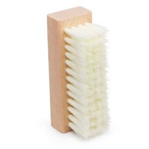 Wooden Shoe Cleaning Brush with Natural Bristles Heavy Duty Shoe Scrub Brush for Sneaker Leather Boots Care