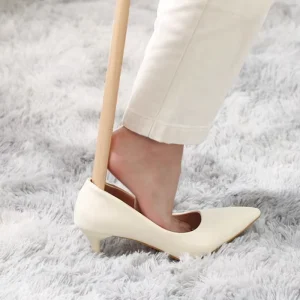 Wooden Shoe Horn Customized Shoehorn for Shoes Wear Shoe Easier Fast Delivery for Supermarket Store