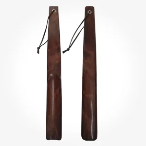 Wooden Shoe Horn Long Handle, Hanging Rings