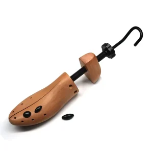 Wooden Two Way (Length & Width) Shoe Stretcher Men Shoes Shoe Expander With Hook Handle in Beech Hardwood (Varnished) SS02A