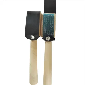 XS00002 Latin Ballroom Bowling Rubber Sole Shoes Brush Wooden Suede Bottom Cleaning Dance Shoes Brush