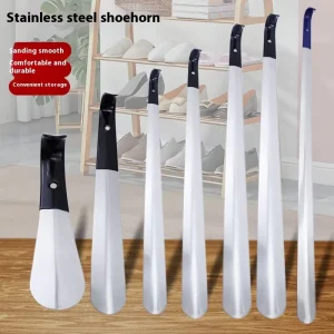 Xuan Yi Yi Convenient Stainless Steel Dip Handle Shoe Horn for Elderly and Pregnant Women Durable Design Various Sizes Available