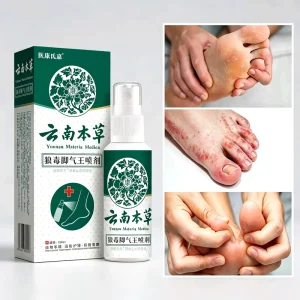 YKSJ Yunnan Materia Herb Wolfsbane King Spray Herbal Fragrance Foot Odor Sweat Fungus Antipruritic Peel Rotten Foot Care Adults