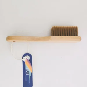 YS 422 Ergonomic Wooden Handle Portable Shoe Brush with Soft Bristles for Delicate Shoe Materials and Stain Removal