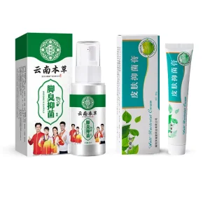 Yunnan Herbal Socks Odor Deodorant Spray Sterilization Antiperspirant Peeling Rotten Cream Foot Odor Spray