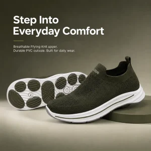 Zapatos De Hombre Custom Slip on Sneakers Fly Knit Sock Shoes Breathable Mesh Platform Cushioned Outsole Comfortable Men Shoes